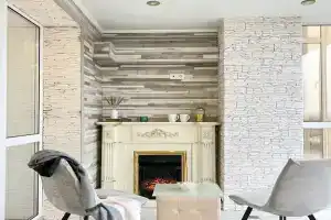 Роскошная квартира с камином и просторной лоджией в Мервино