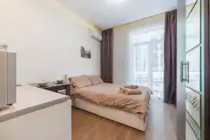 Апартамент с балконом рядом с метро Технопарк, Москва