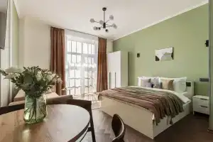 J&N Apartments Дизайнерская видовая студия с балконом, Выборг