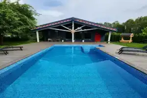 Дом с бассейном, в деревне