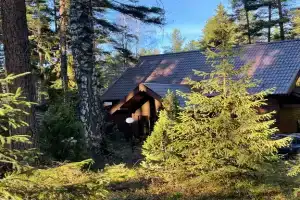 Сосновое шале на берегу Сямозера