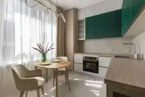 Современная 1-комнатная квартира с ремонтом, кондиционером и wi-fi, Москва