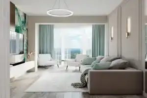 Дизайнерская квартира с бассейном на 13 этаже, Небуг