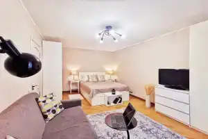 1к Апартаменты Апарт-Комфорт |4 чел| 2 мин от метро| Закрытая парковка, Москва