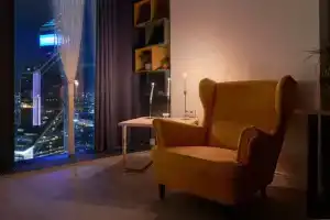 Sky City Moscow Уютная студия на 51 этаже с уникальным видом на башни!, Москва