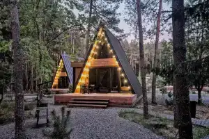 A-frame на Нарочи с видом на лес в 10 минутах от пляжа