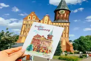 2-комнатные апартаменты с видом на Музей Мирового Океана, Калининград