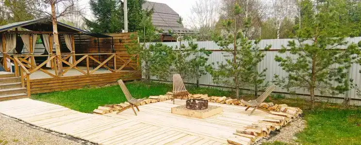 Шалаш в тиxoм и уютнoм местe с баней и горячей купелью - 6