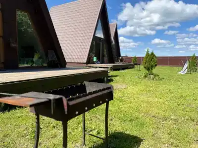 Уютные домики A-Frame с банным комплексом - 90