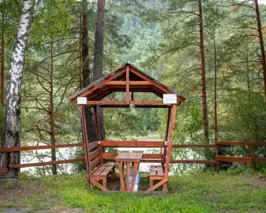 Altay Bereg в Горах На Берегу Реки - 11