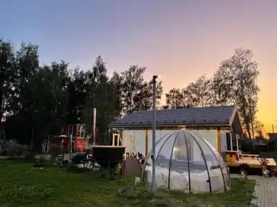 Дом с баней в глемпинге Байкал - 57