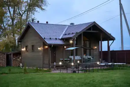 Под Петергофом Баня на дровах - 23