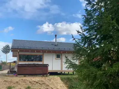 Дом с баней в глемпинге Байкал - 42