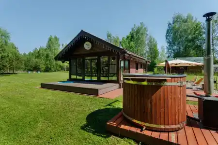 Дом Zarechye с русской баней и горячей купелью - 57