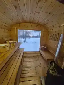 Дом с видом на лес и озеро с баней в Воронино - 68
