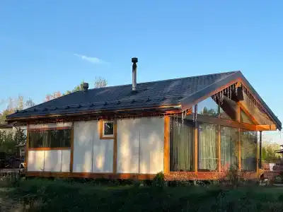Дом с баней в глемпинге Байкал - 75