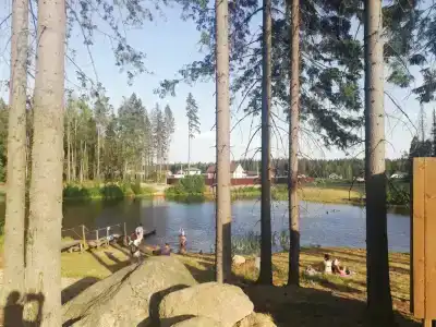 Уютный лесной домик на берегу ручья - 17