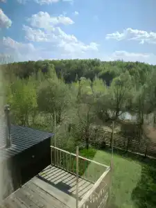 Дом с видом на лес и озеро с баней в Воронино - 3