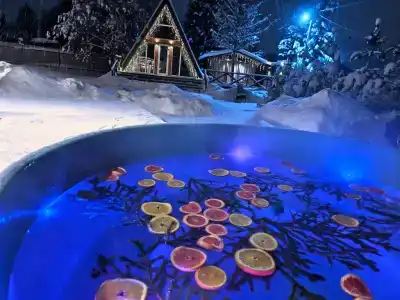 Шалаш в тиxoм и уютнoм местe с баней и горячей купелью - 1