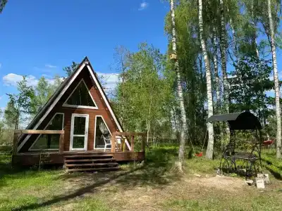 Шале в лесу в Подмосковье - 62