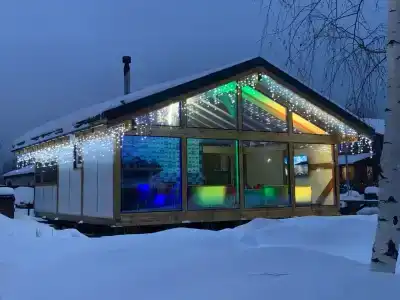 Дом с баней в глемпинге Байкал - 84