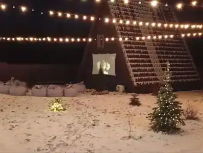 Уютные домики A-Frame с банным комплексом - 150