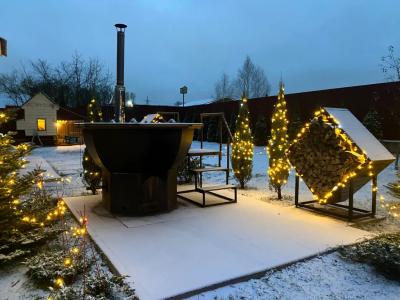 Современный новый дом с баней и банным чаном - 94