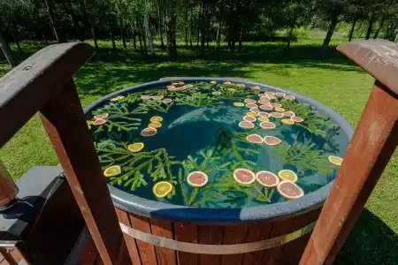 Дом Zarechye с русской баней и горячей купелью - 59