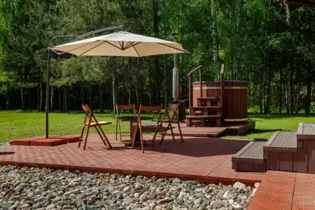 Дом Zarechye с русской баней и горячей купелью - 55