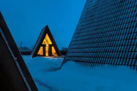 Уютные домики A-Frame с банным комплексом - 115