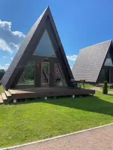 Уютные домики A-Frame с банным комплексом - 65