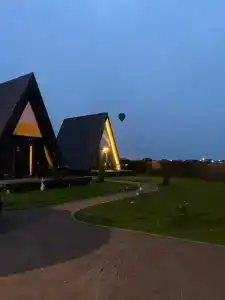 Уютные домики A-Frame с банным комплексом - 67