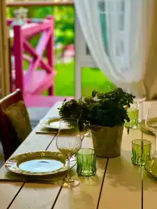 Шартруз Красное - сад, веранда и баня - 28