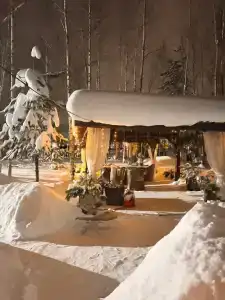 Домик в лесу с баней в Есинке - 30