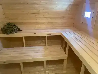 Глэмпинг с баней и горячим чаном - 34