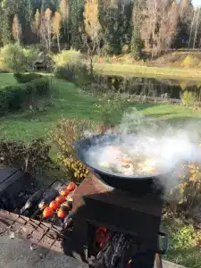 Дом на берегу реки с баней на дровах в Шилово - 52