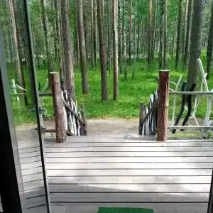 Дом в лесу на берегу озера - 14