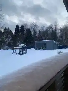 Цветочный домик с камином - 39