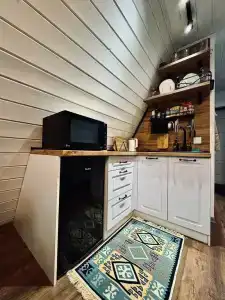 Дом A-frame с баней и купелью в сосновом лесу - 6
