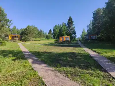 Домик с террасой и панорамным видом на озеро Туоксъярви - 3