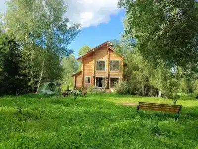 Экокоттедж из кедра и лиственницы с рыбалкой - 0