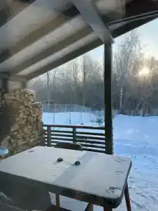 Цветочный домик с камином - 41