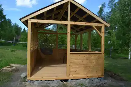 Дом-баня на берегу озера Уросозеро - 17