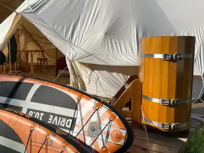 Дом с баней в глемпинге Байкал - 14