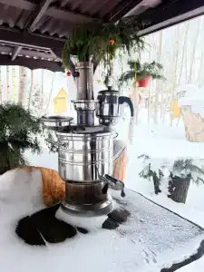 Домик в лесу с баней в Есинке - 23