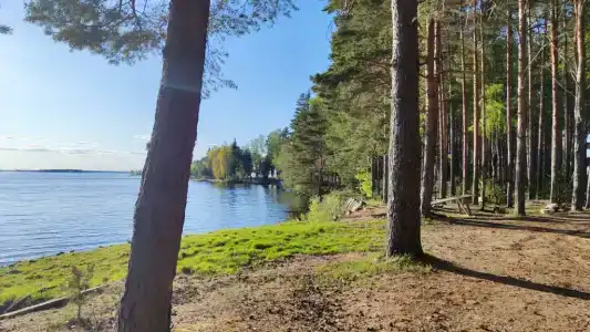 Дом с камином и баней у озера - 1