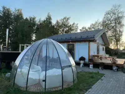 Дом с баней в глемпинге Байкал - 59