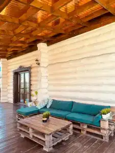 Бревенчатый дом в Русском стиле - 14