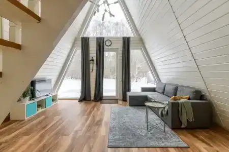 Уютные домики A-Frame с банным комплексом - 92