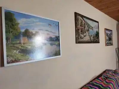 Уютный коттедж с террасой рядом с озером Парк кафе - 18